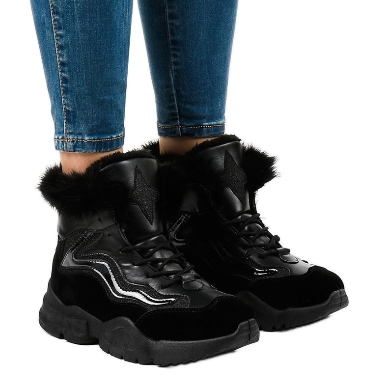 Zapatillas negras con aislamiento LS-2062 negro Zapatillas negras con aislamiento LS-2062 negro