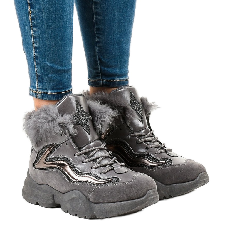 Zapatillas gris cálido LS-2062