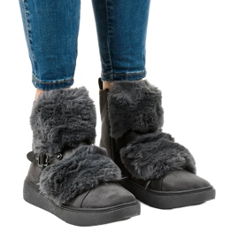 Botas aislantes de ante gris GF-QB08