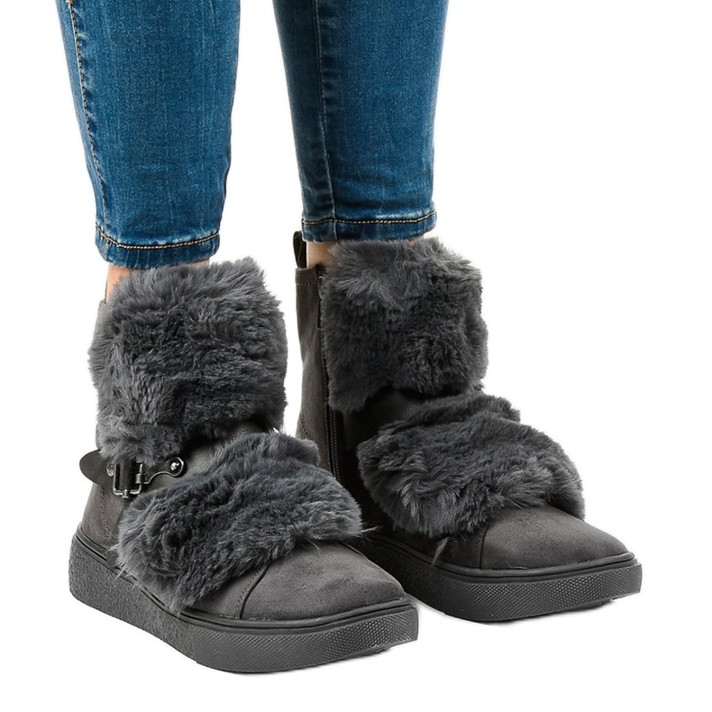 Botas aislantes de ante gris GF-QB08 Botas aislantes de ante gris GF-QB08