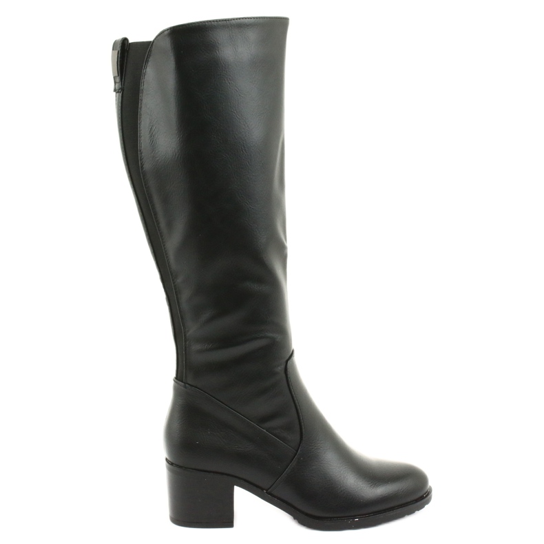 M.Daszyński Botas de tacones altos con aislamiento Daszyński 153 negro