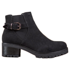 J. Star Botas de ante negras negro