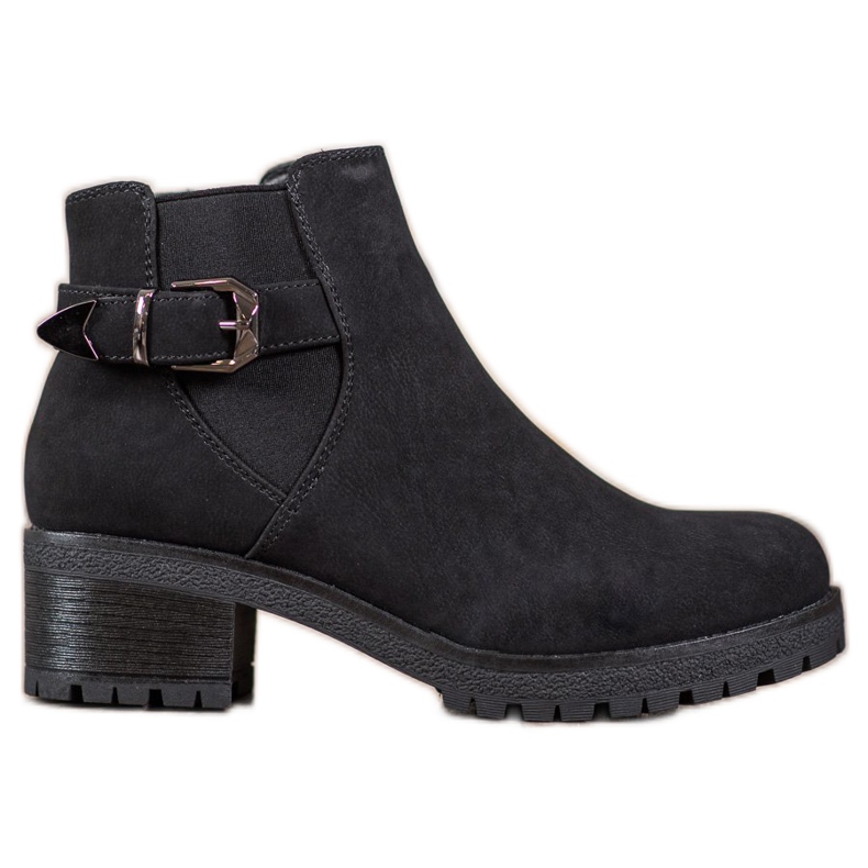 J. Star Botas de ante negras negro