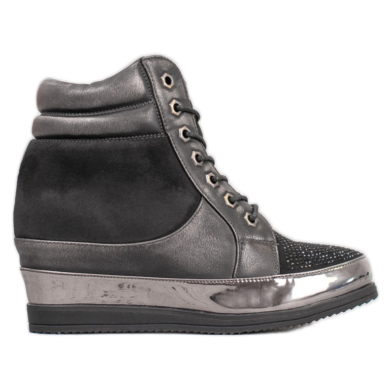 Sergio Leone Zapatillas con cristales negro