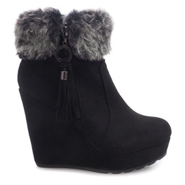 Boots On Wedge 58-385 Negro