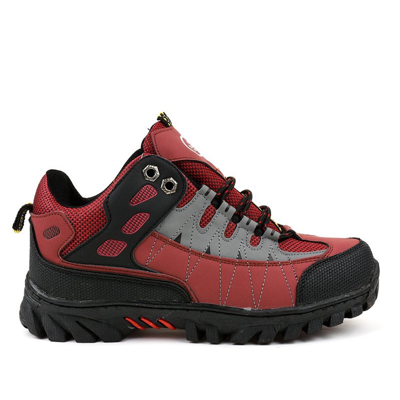 Zapatos de trekking mujer rojo W317 negro