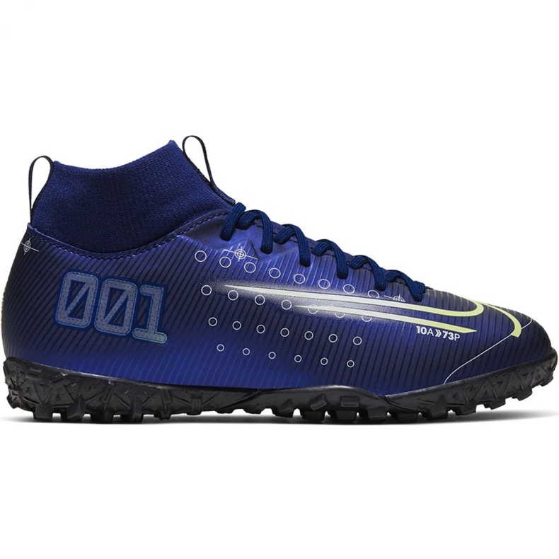 Calzado de fútbol Nike Mercurial Superfly 7 Academy Mds Tf Jr BQ5407 401 azul marino azul marino