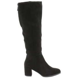 Bota de ante negra Sergio leone KZ273 negro