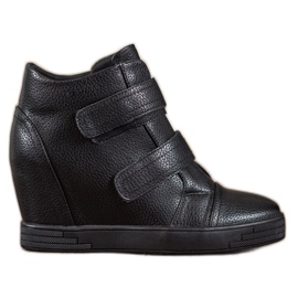 Sergio Leone Zapatillas de cuero ecológico negro