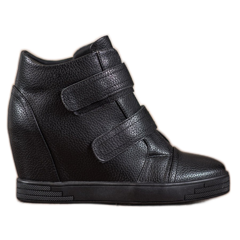 Sergio Leone Zapatillas de cuero ecológico negro