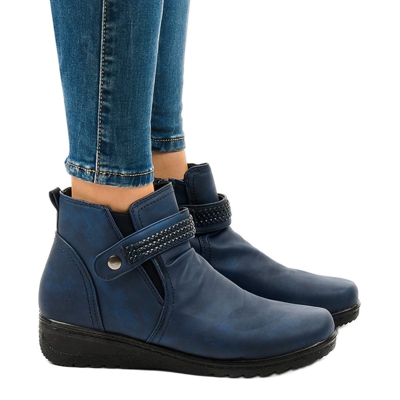 Bota cálida luz azul oscuro 6193 azul marino