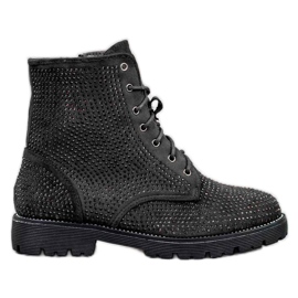 Sweet Shoes Botas de ante negras negro