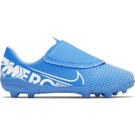 Zapatos de fútbol Nike Mercurial Vapor 13 Club Mg PS (V) Jr AT8162 414 azul azul