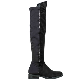 Seastar Botas mosqueteras con circonita negro Seastar Botas mosqueteras con circonita negro