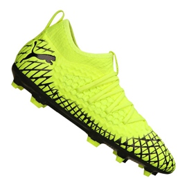 Botas de fútbol Puma Future 4.3 Netfit Fg / Ag Jr 105693-03 multicolor amarillo