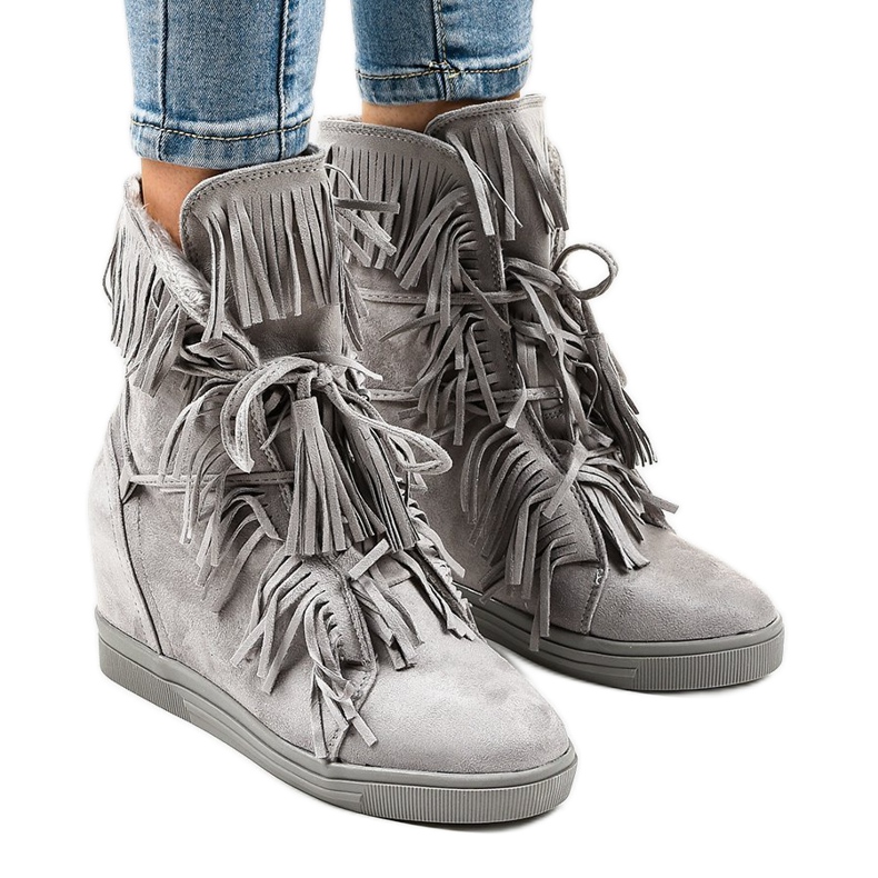 Zapatillas grises H6301A-26