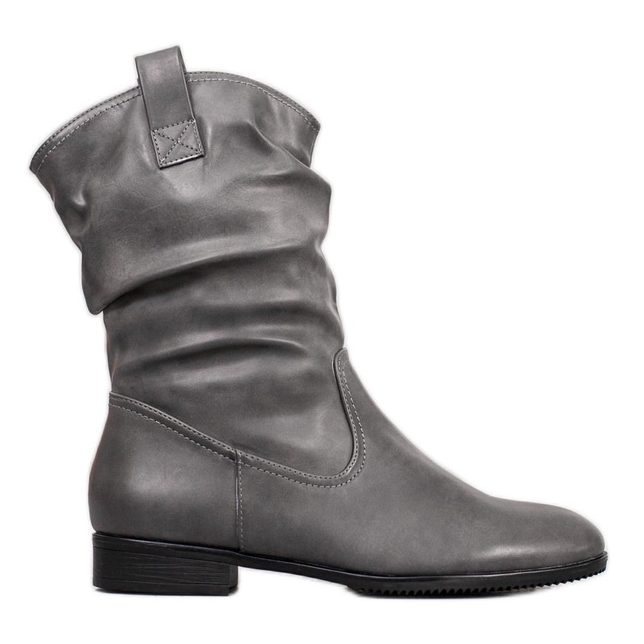 botas vaqueras grises