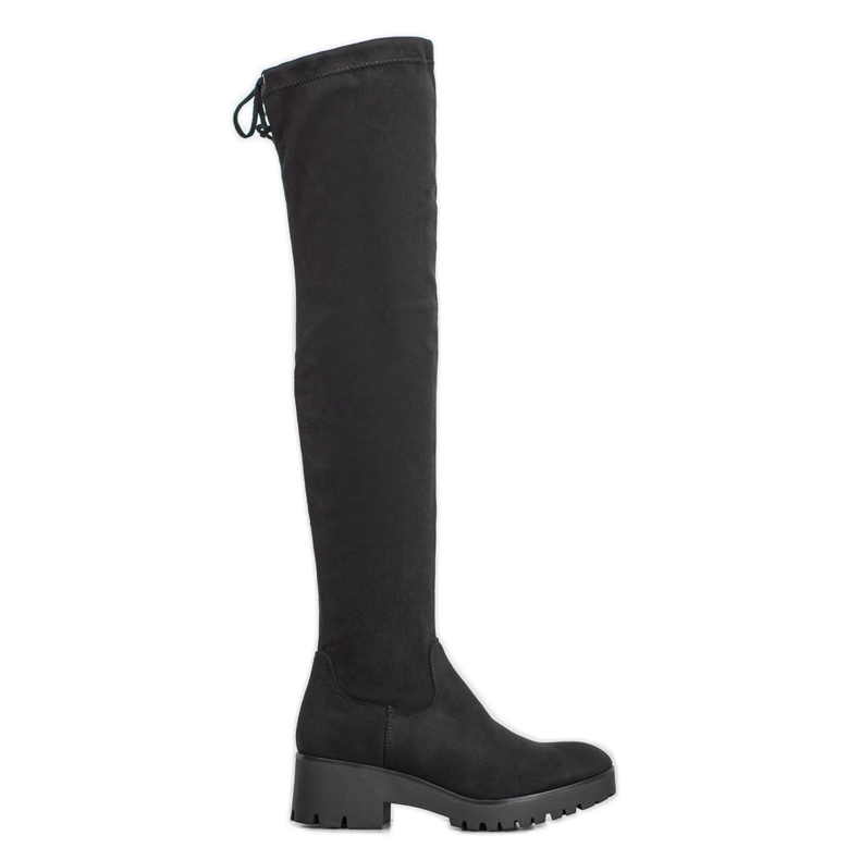 Seastar Botas de muslo en la plataforma negro