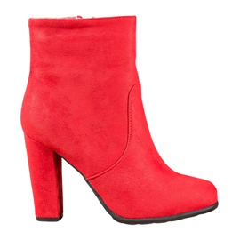 SHELOVET Botas de gamuza sexy rojo