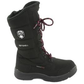 Botas de nieve con membrana American Club SN12 en color negro rosa