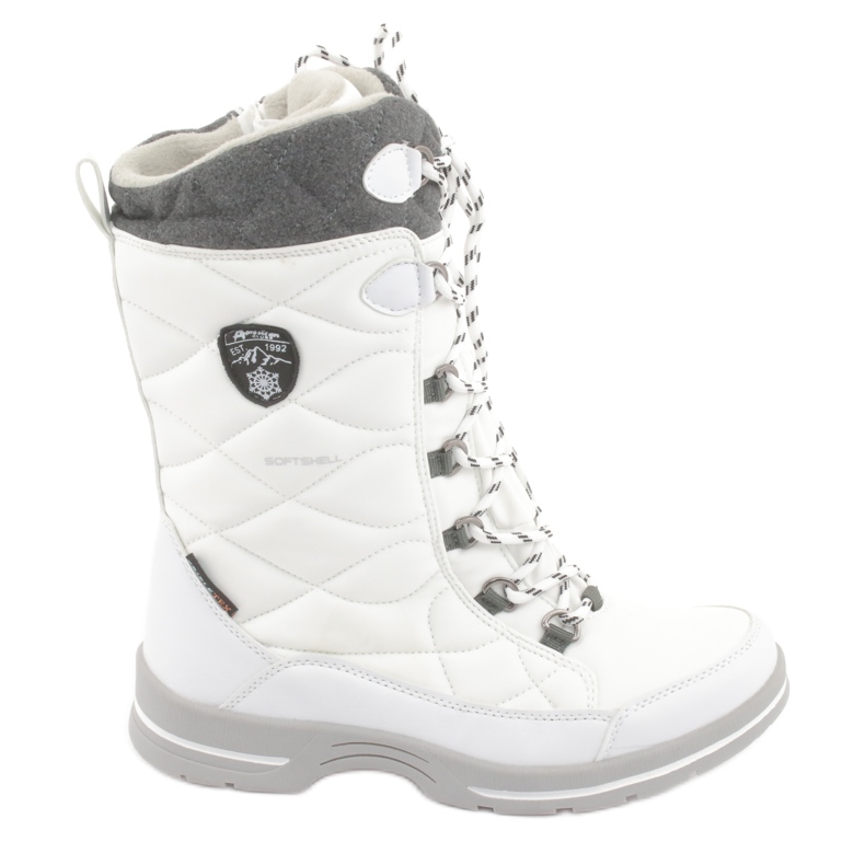 Botas de nieve con membrana American Club SN08 blanco gris Botas de nieve con membrana American Club SN08 blanco gris