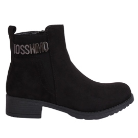 Botas de mujer de ante negro negro 1210D-PA Negro