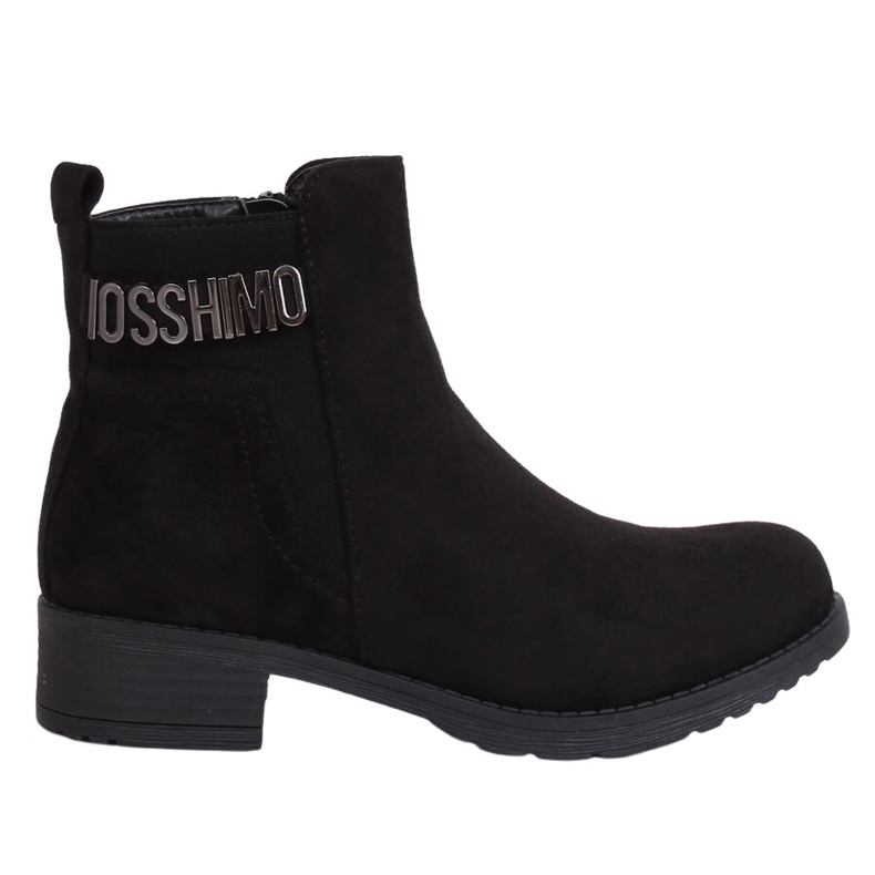 Botas de mujer de ante negro negro 1210D-PA Negro