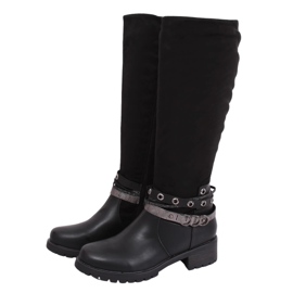 Botas de montar en el protector negro Z188 Negro