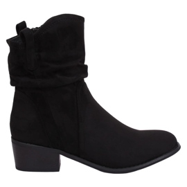 Botas de mujer de ante negro negro 3893 negro