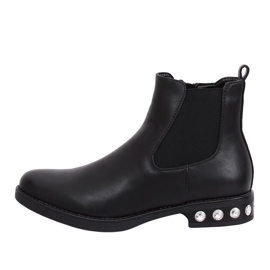 Botines Chelsea negros para mujer 7669 Negro