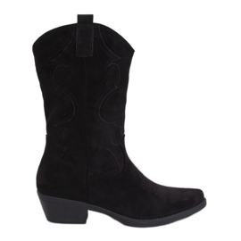 Botas cowboy negras para mujer NC972 Black negro Botas cowboy negras para mujer NC972 Black negro