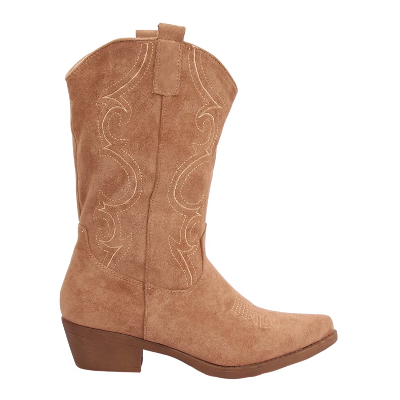Botas de vaquero beige para mujer NC972 Khaki