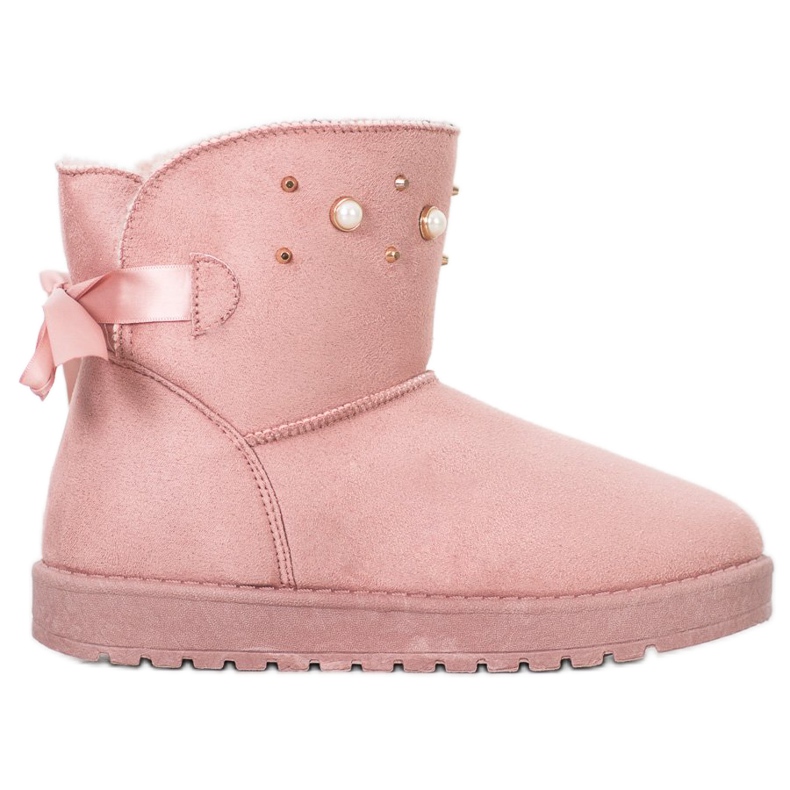 SHELOVET Mukluki con cuentas rosado