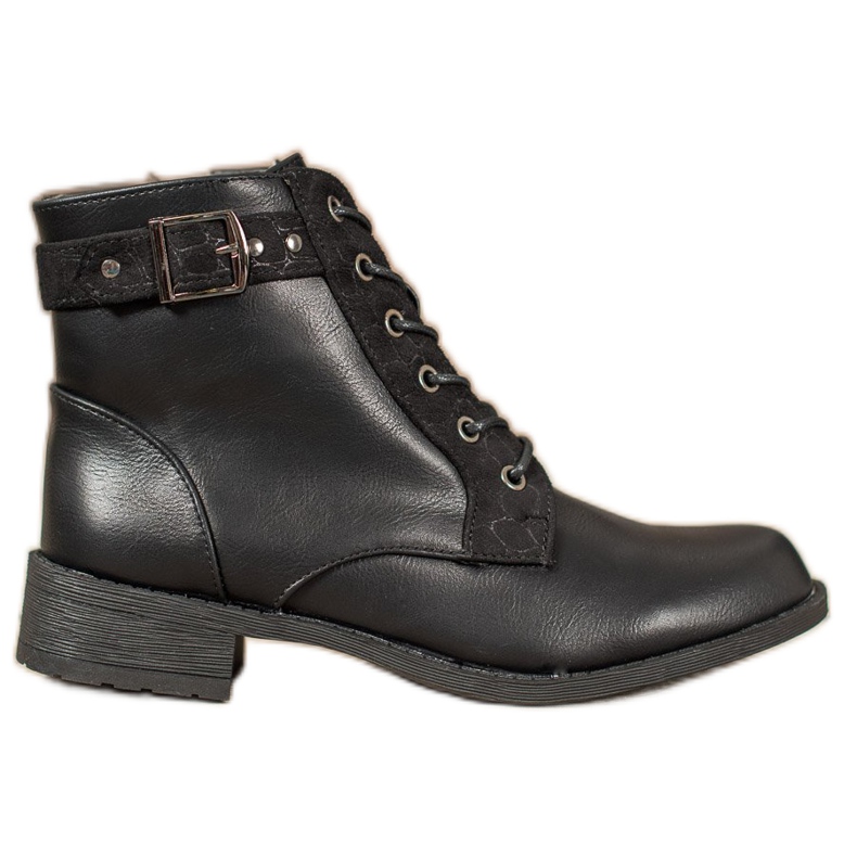 Small Swan Botas clásicas con cordones negro Small Swan Botas clásicas con cordones negro