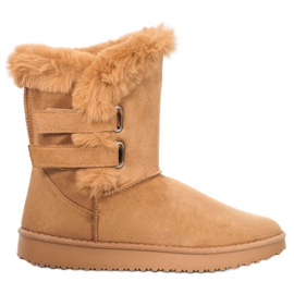 SHELOVET Botas de nieve cálidas marrón