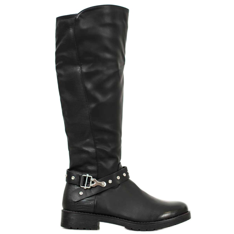 Bella Paris Botas de montar negras negro