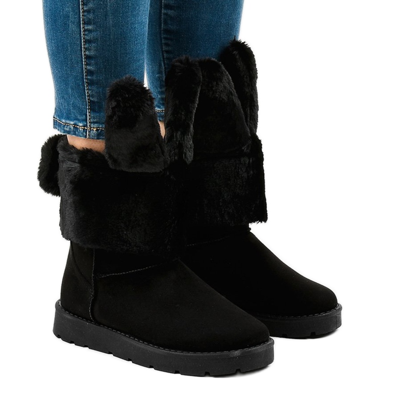 Botas esquimales con aislamiento de ante negro NB137