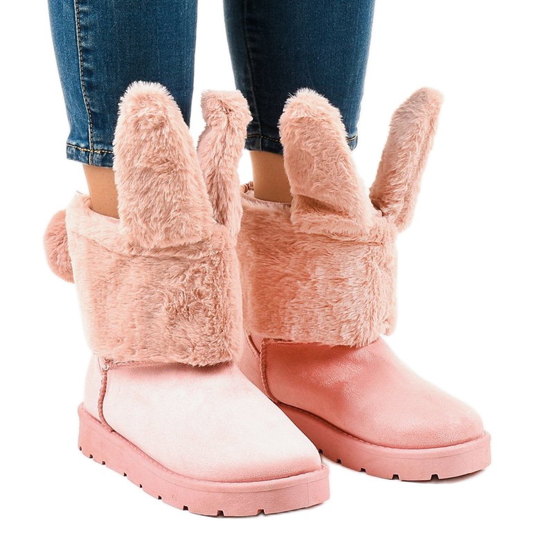 Botas esquimales rosas aisladas NB137 rosado