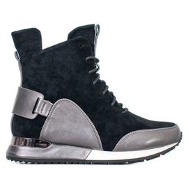 Goodin Zapatillas De Moda negro gris