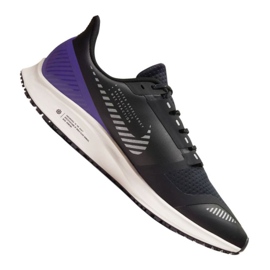 Zapatillas de running Nike Air Zoom Pegasus 36 Shield M AQ8005-002 negro púrpura