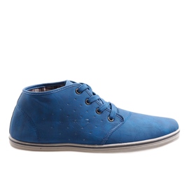 Zapatillas altas de moda TL354-6 Azul marino