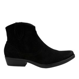Botas planas negras para mujer botas camperas K860 negro