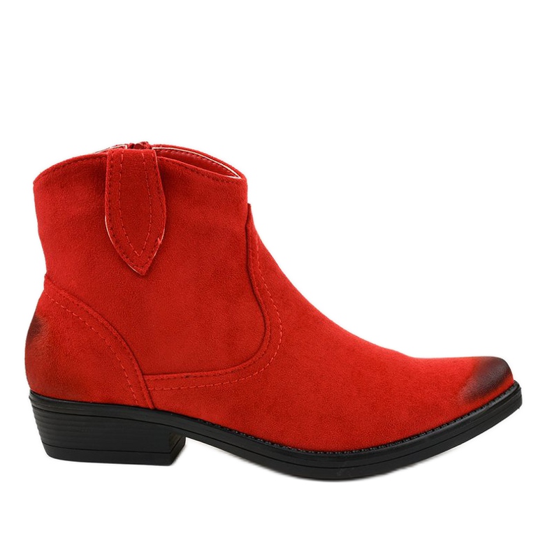 Botas planas rojas para mujer botas camperas K860 rojo Botas planas rojas para mujer botas camperas K860 rojo