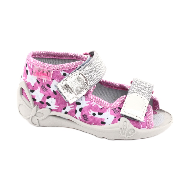 Calzado infantil befado 242P095 rosado gris