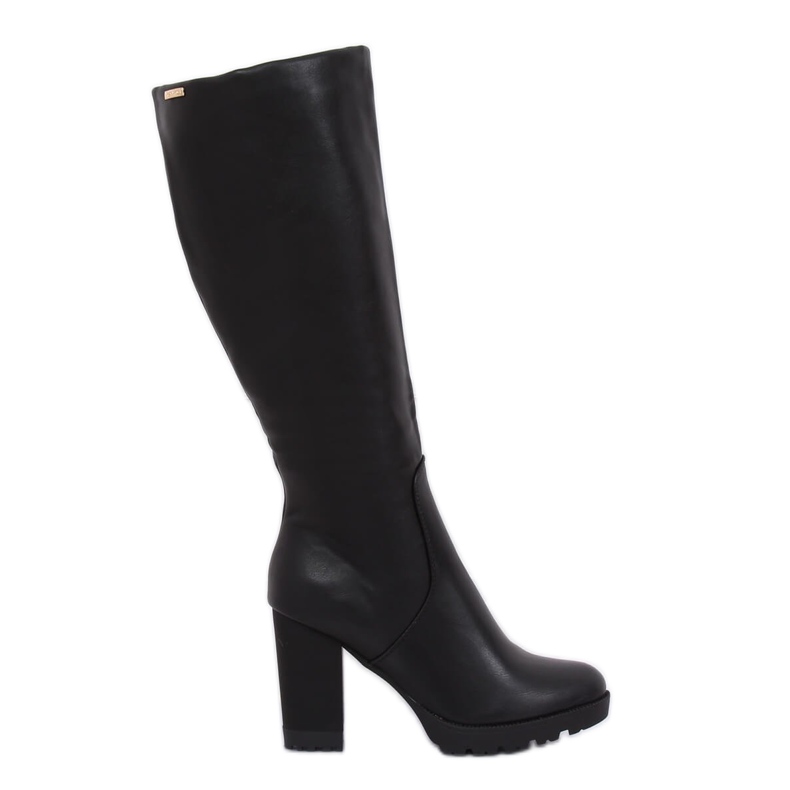 Botas negras de tacón 1107-GG Black Ii Species negro