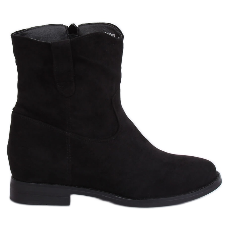 Botas negras con tacón de cuña oculto NC980 Negro