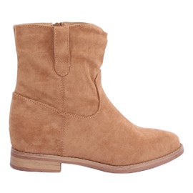 Botines con cuña beige oculta NC980 Khaki