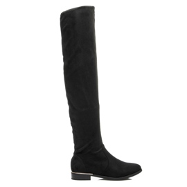 Super Me Botas de montar por encima de la rodilla negro