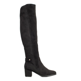 Goodin Botas calientes por encima de la rodilla. negro