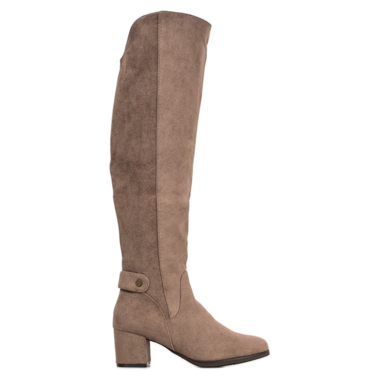 Goodin Botas calientes por encima de la rodilla. marrón